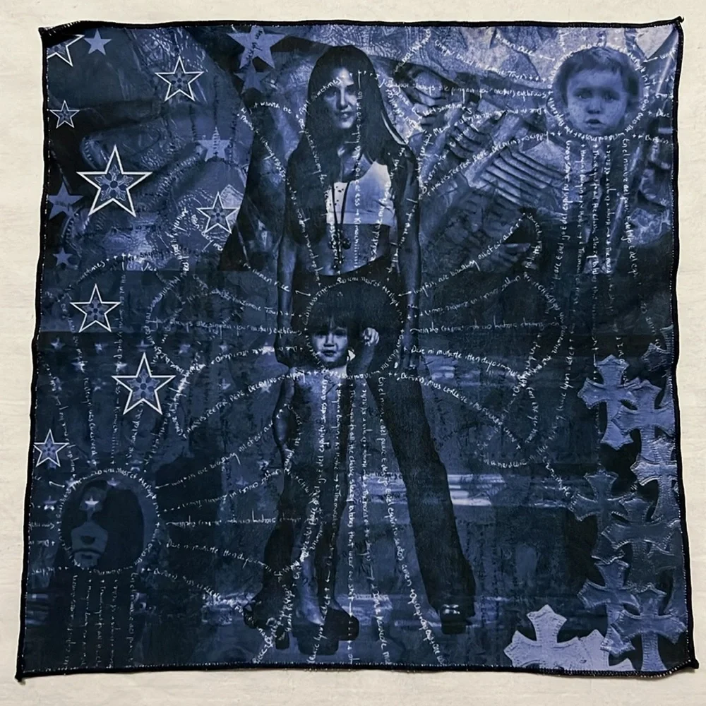 Bella Hadid Chrome Hearts Limited Edition Silk Cleaning Cloth Pocket Square